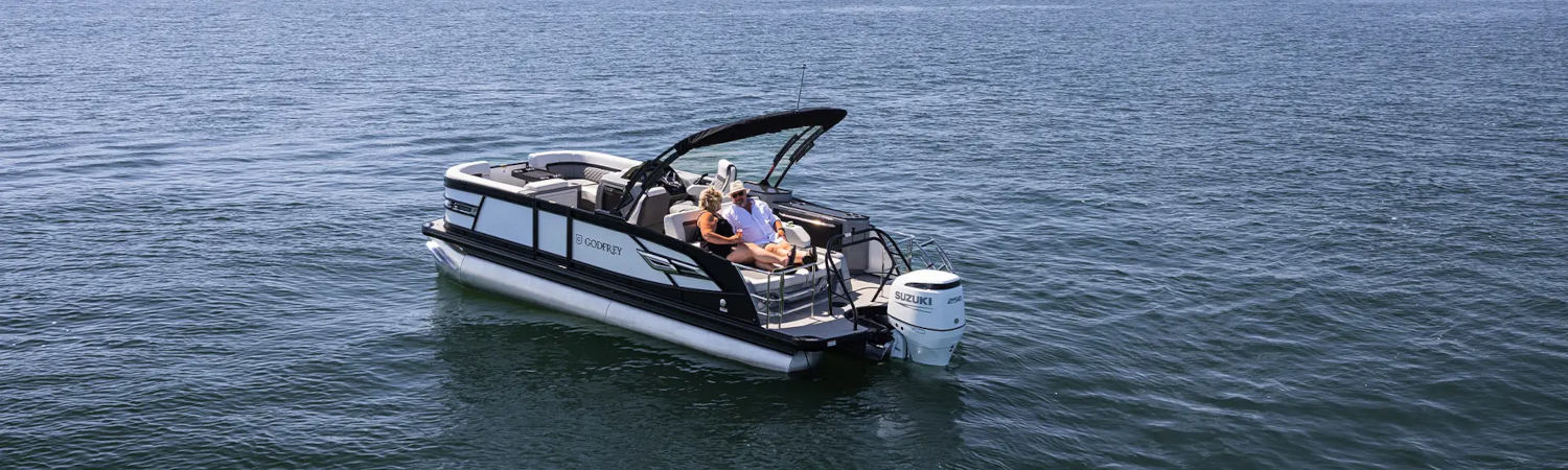 2025 Godfrey Pontoon Boats Aquapatio Lounge for sale in Coralville Lake Marina, Iowa City, Iowa